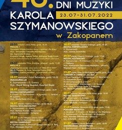 45. Dni Muzyki Karola Szymanowskiego w Zakopanem